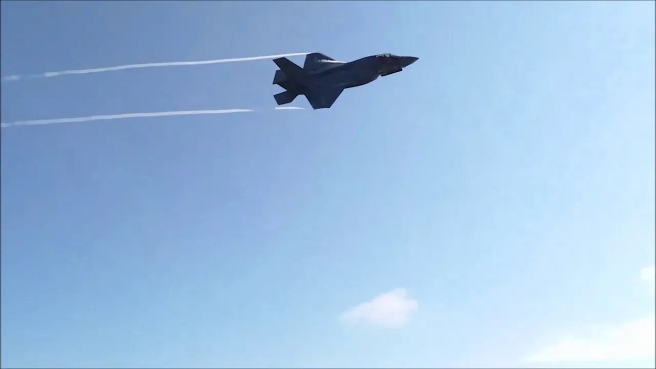 F-35B Lightning II Fly-By Over Amphibious Assault Ship USS Tripoli