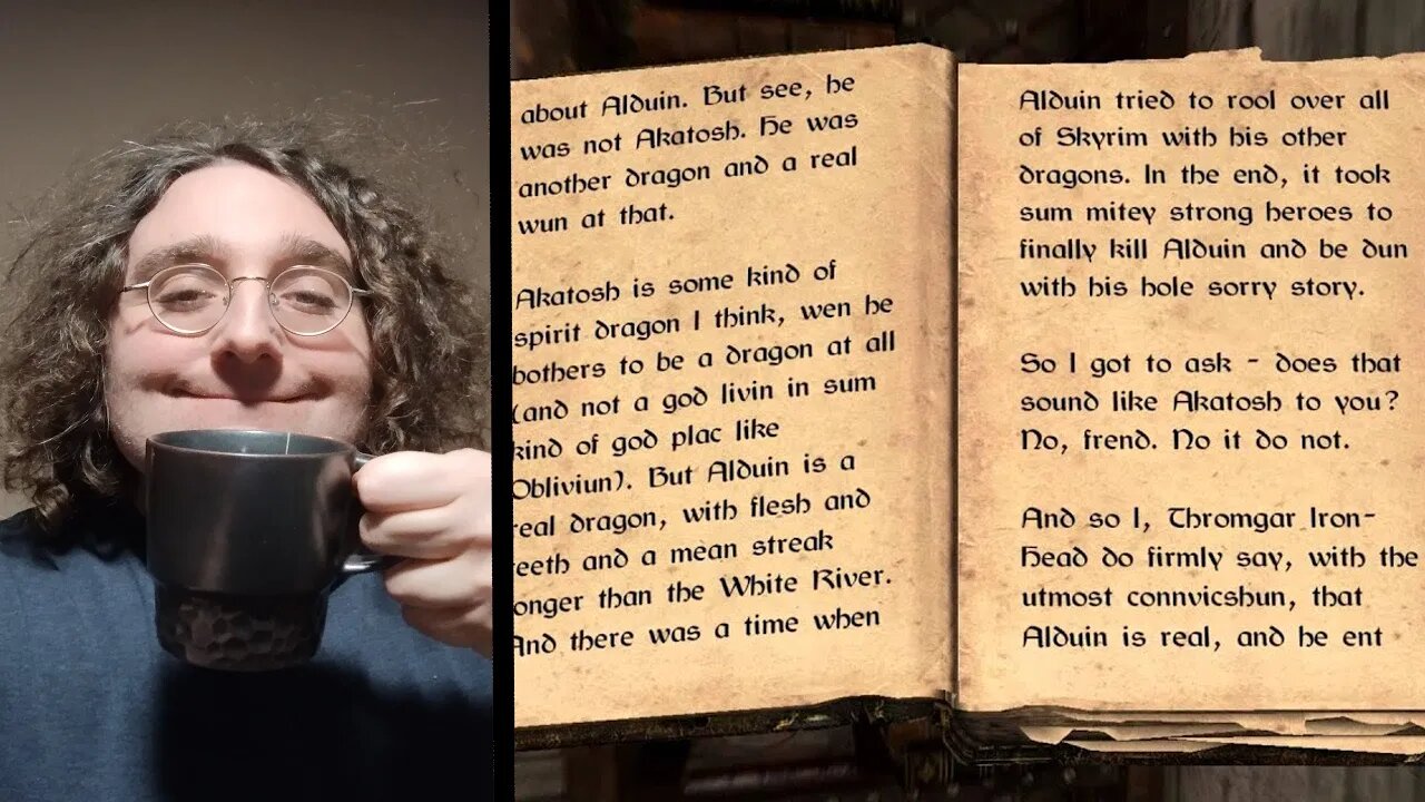 Skyrim Book Club- Alduin is real!