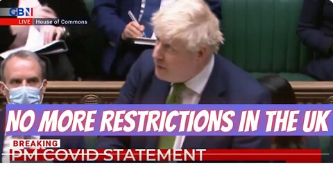 Boris Johnson: United Kingdom To Drop All COVID Restrictions and TRUST HIS PEOPLE