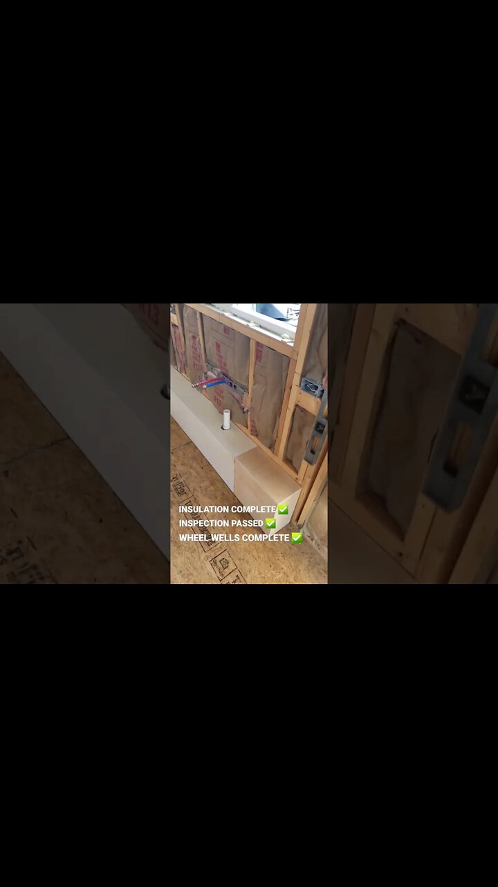 Insulation is complete. Time for walls and ceiling!