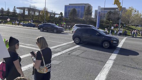 Vaccine Protest in Murray Utah