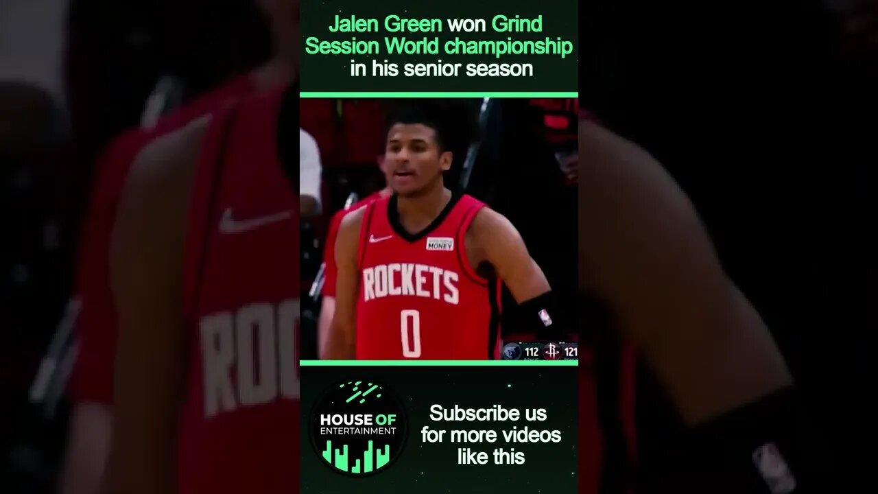 Jalen Green won grind session World Championship in senior year. #shorts