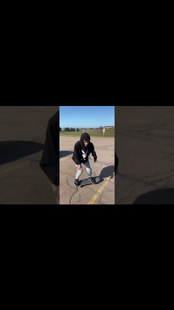 Skateboarding kick flip