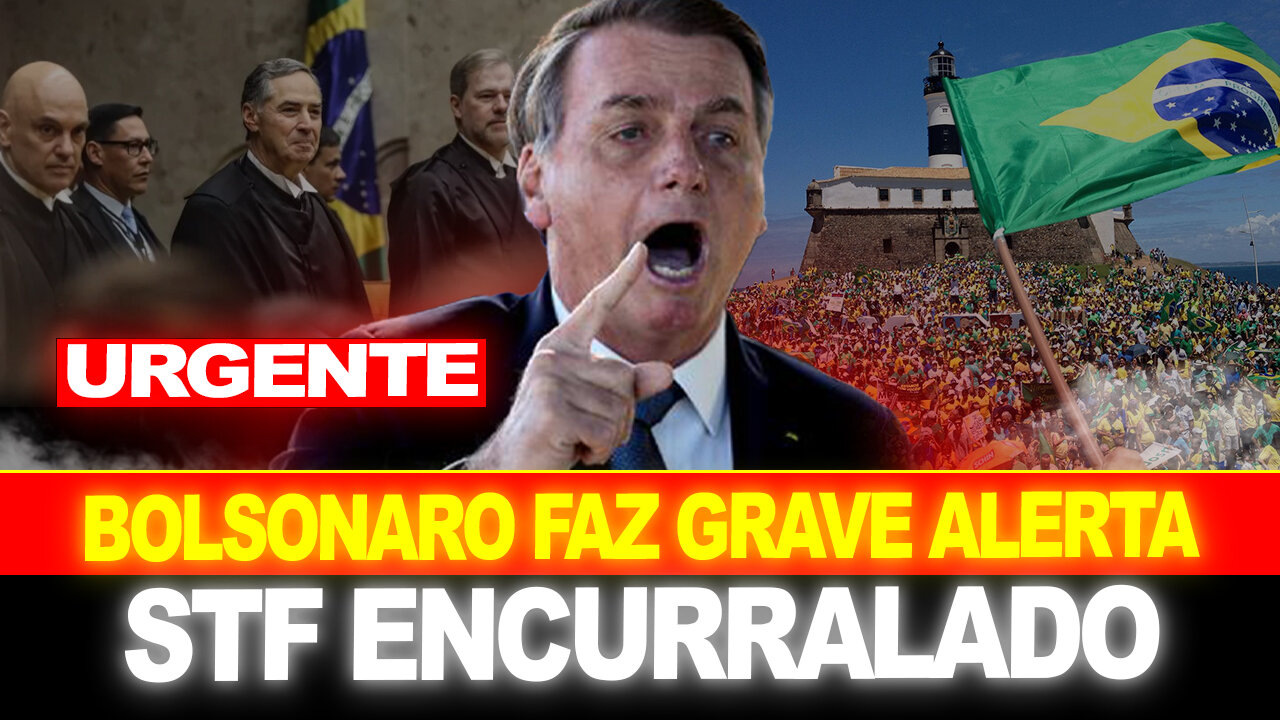 BOLSONARO FAZ GRAVE ALERTA AO BRASIL !! STF ENCURRALADO... CHEGA !!