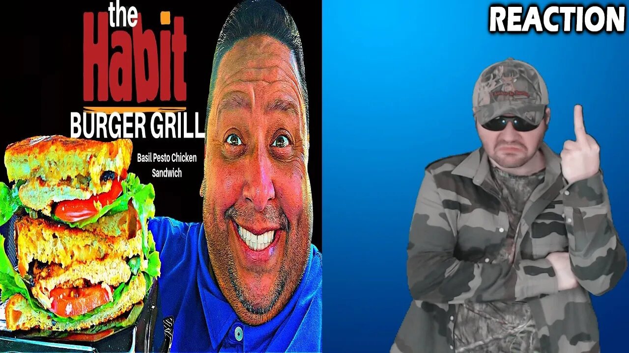 The Habit Burger Grill's New Basil Pesto Chicken Sandwich Review! (JoeysWorldTour) REACTION!! (BBT)