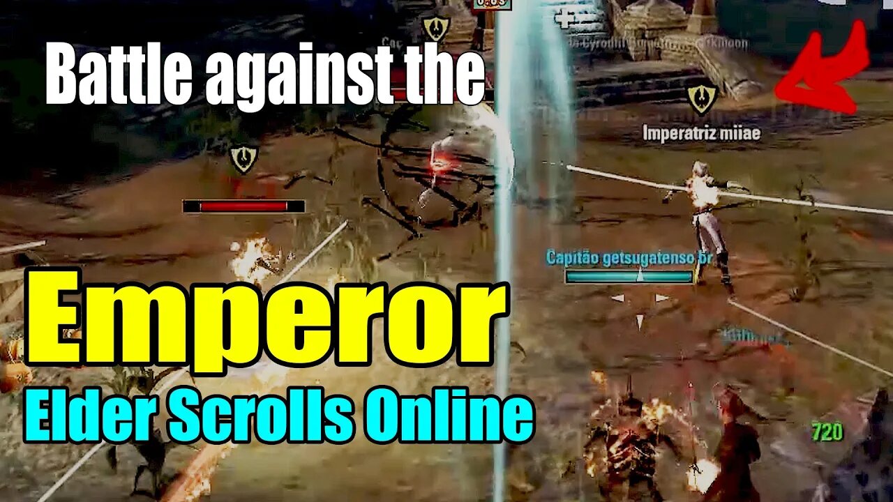 Battle against the Emperor and his group PvP Elder Scrolls Online