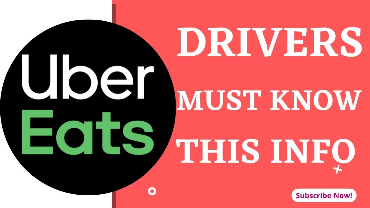 Uber Eats Drivers Need This Information