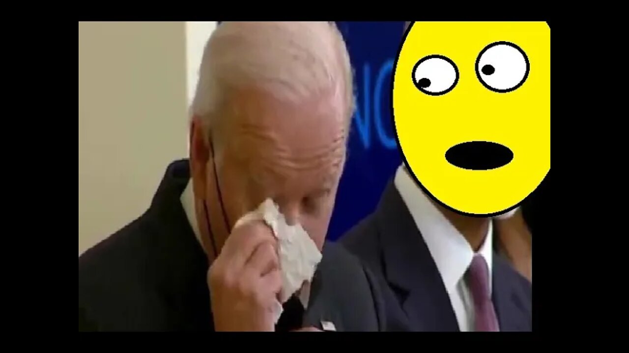 Biden wipes his snot... into his own eyes. Yes, he did that. | DOJ Jan 6th Secret SPECIAL COUNSEL