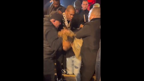 Busta Rhymes removes Nizzle Man from the premises of French Montana's album release party