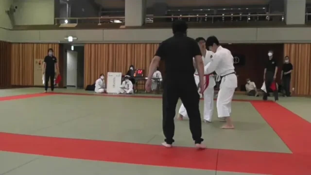 '22:6:05 第54回東日本学生合気道競技大会 短刀乱取り競技 個人戦 男子第4試合 辻 直希 VS 坂野 賢斗
