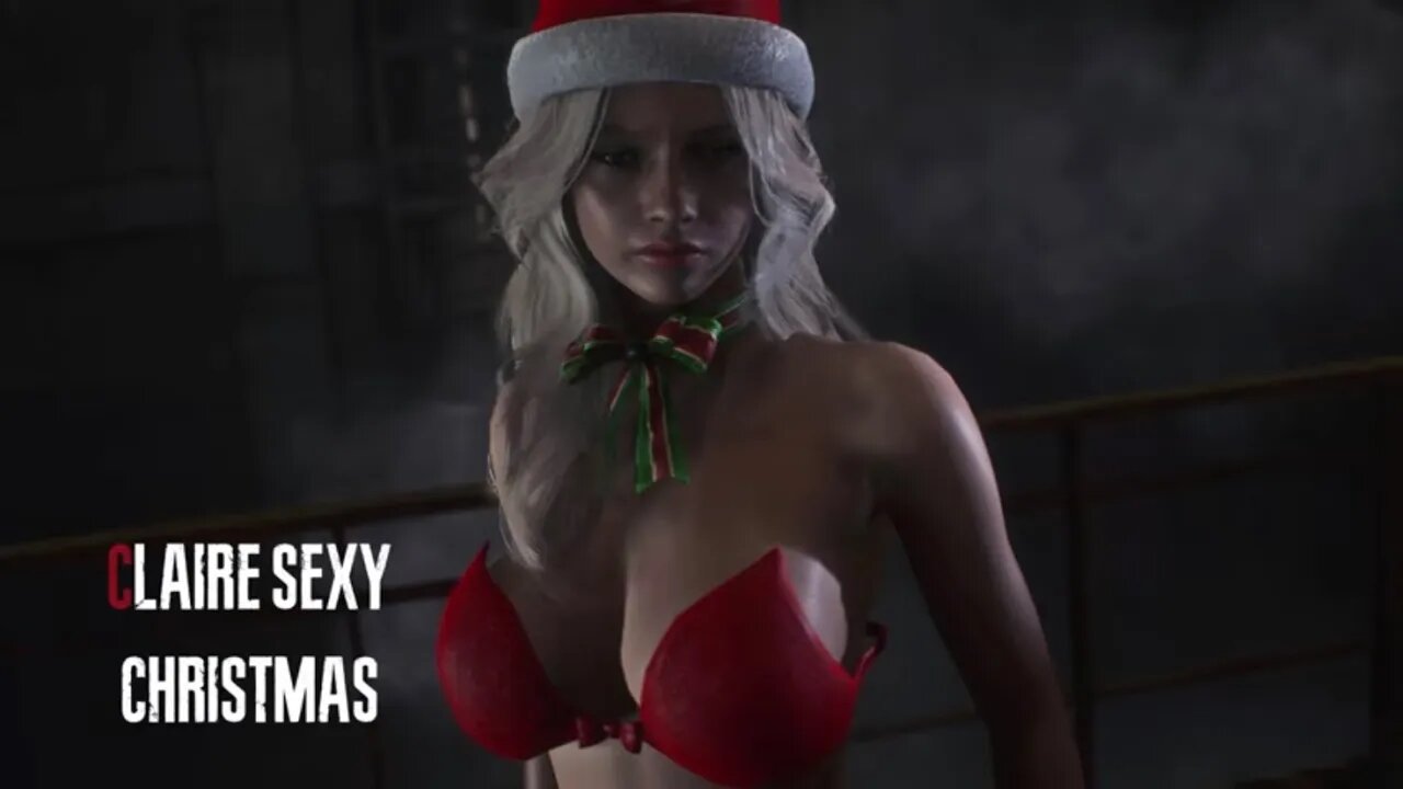 Resident Evil 2 Remake Claire Sexy Christmas