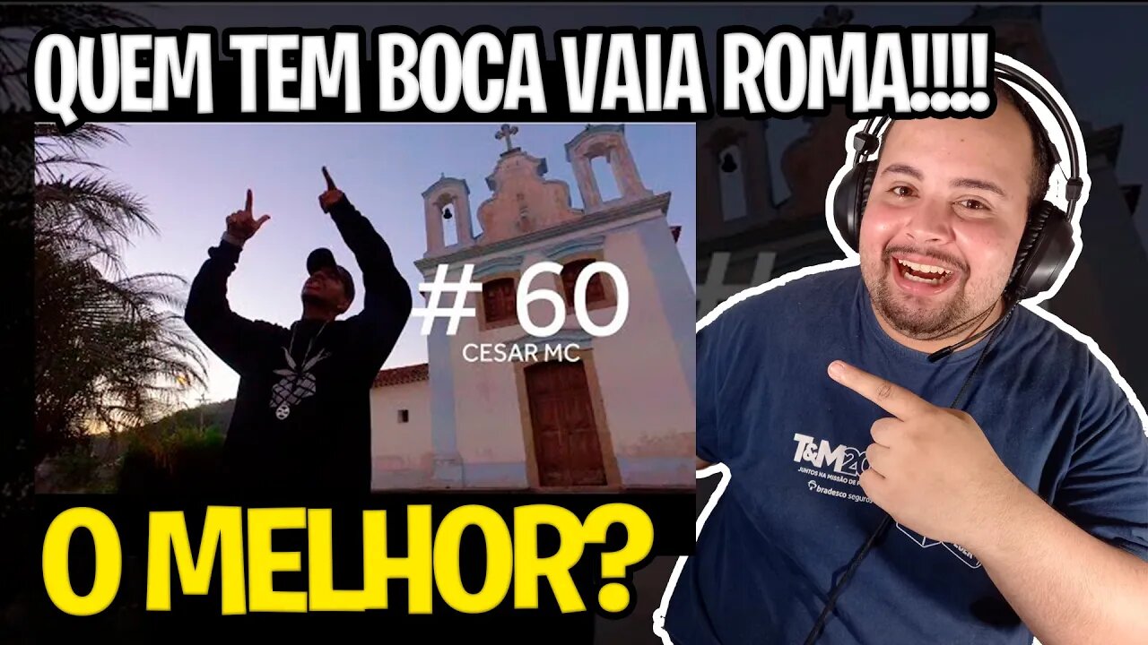 REACT Perfil #60 - Cesar Mc - Quem tem boca vaia Roma (Prod. Giffoni)