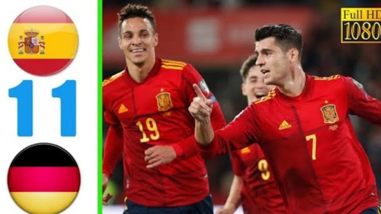 Spain vs Germany 2022 WC