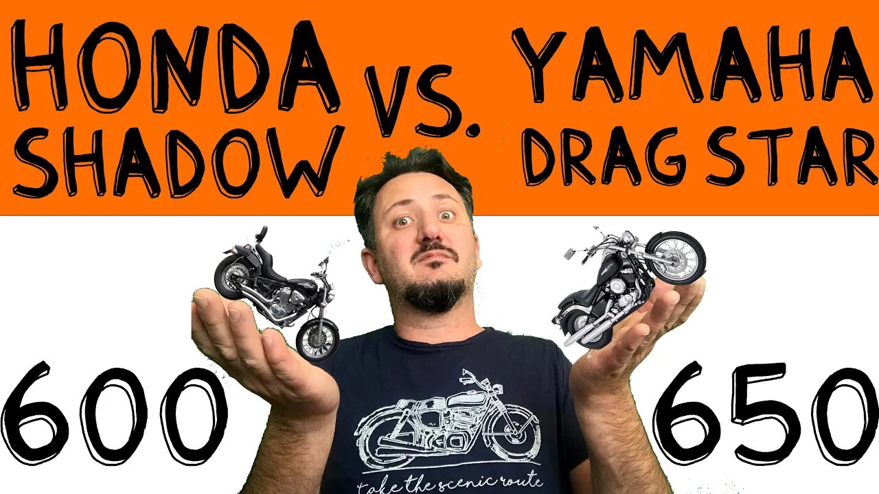 Honda Shadow 600 vs. Yamaha drag star 650