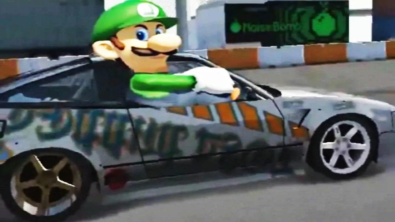 LUIGI se aparece en NFS Pro Street con cara de que miras la puta que te pario