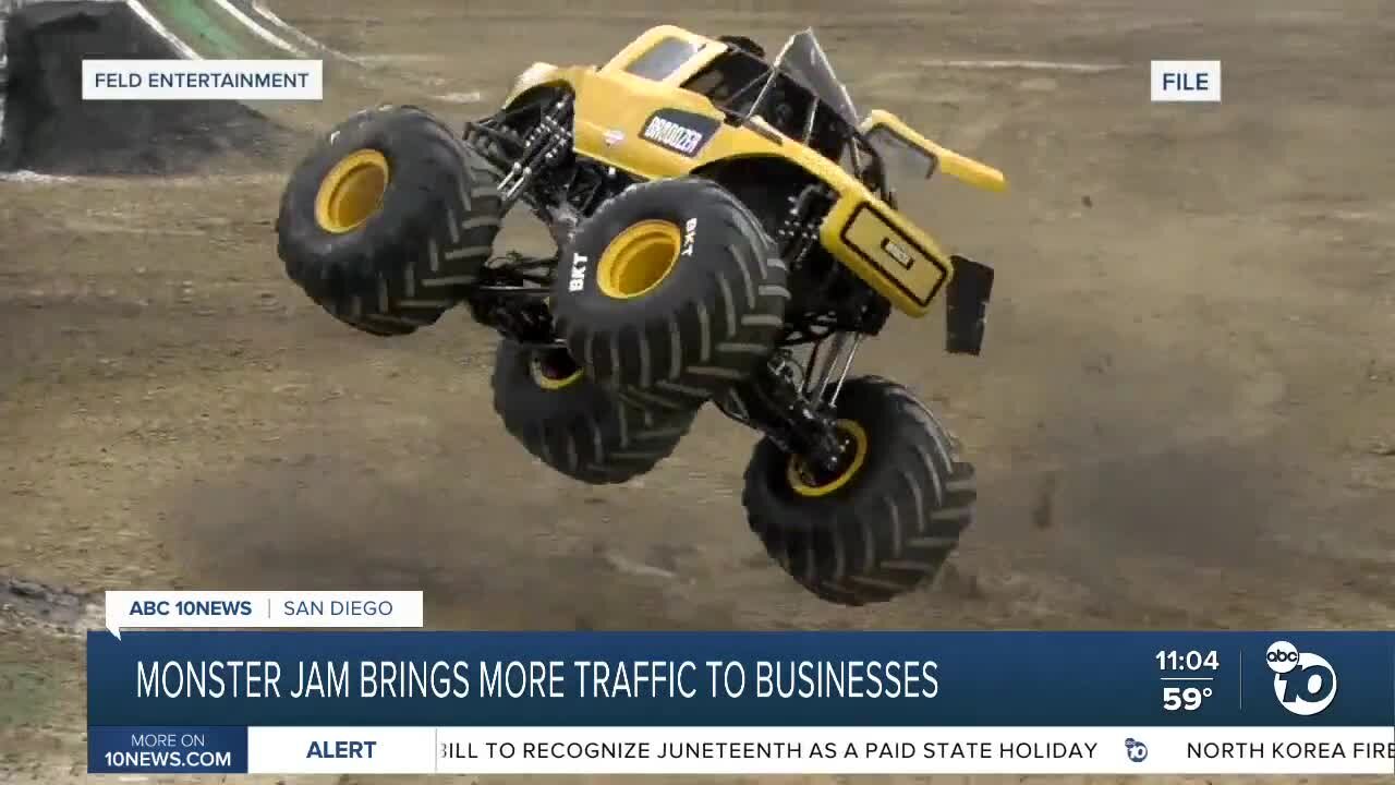 Monster Jam returns, bringing more traffic to local business