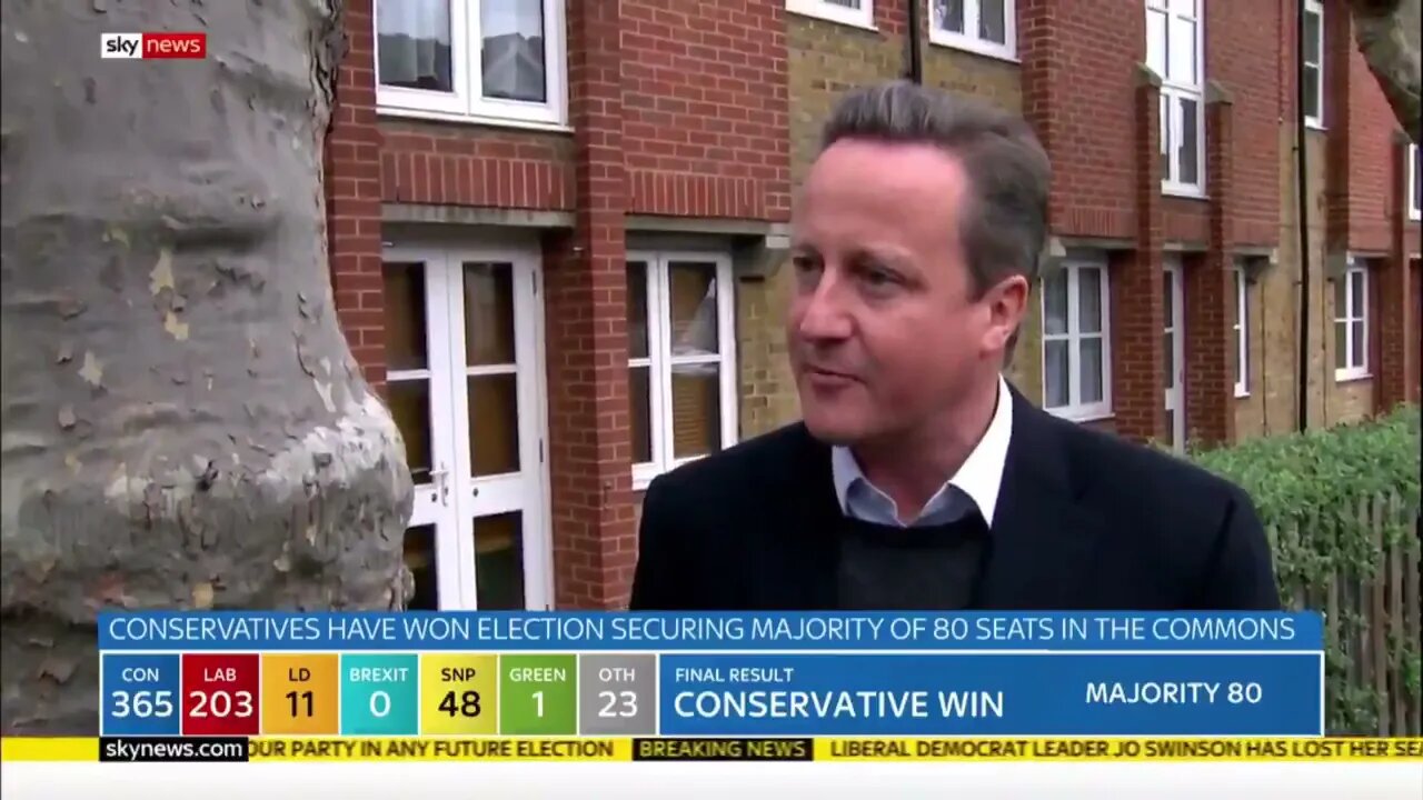 David Cameron Talks To A Tree