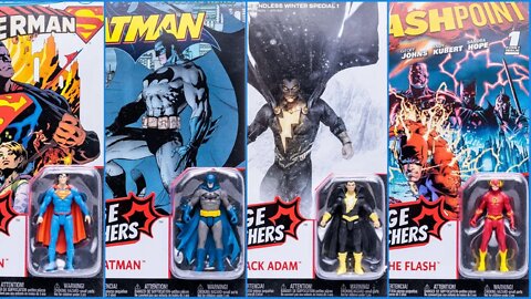 A look at McFarlane Page Punchers 3" figures - Superman, Flash, Black Adam - Smaller than I thought!