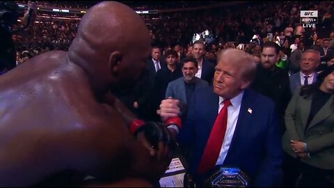 Jon Jones Hands His UFC Belt To Trump