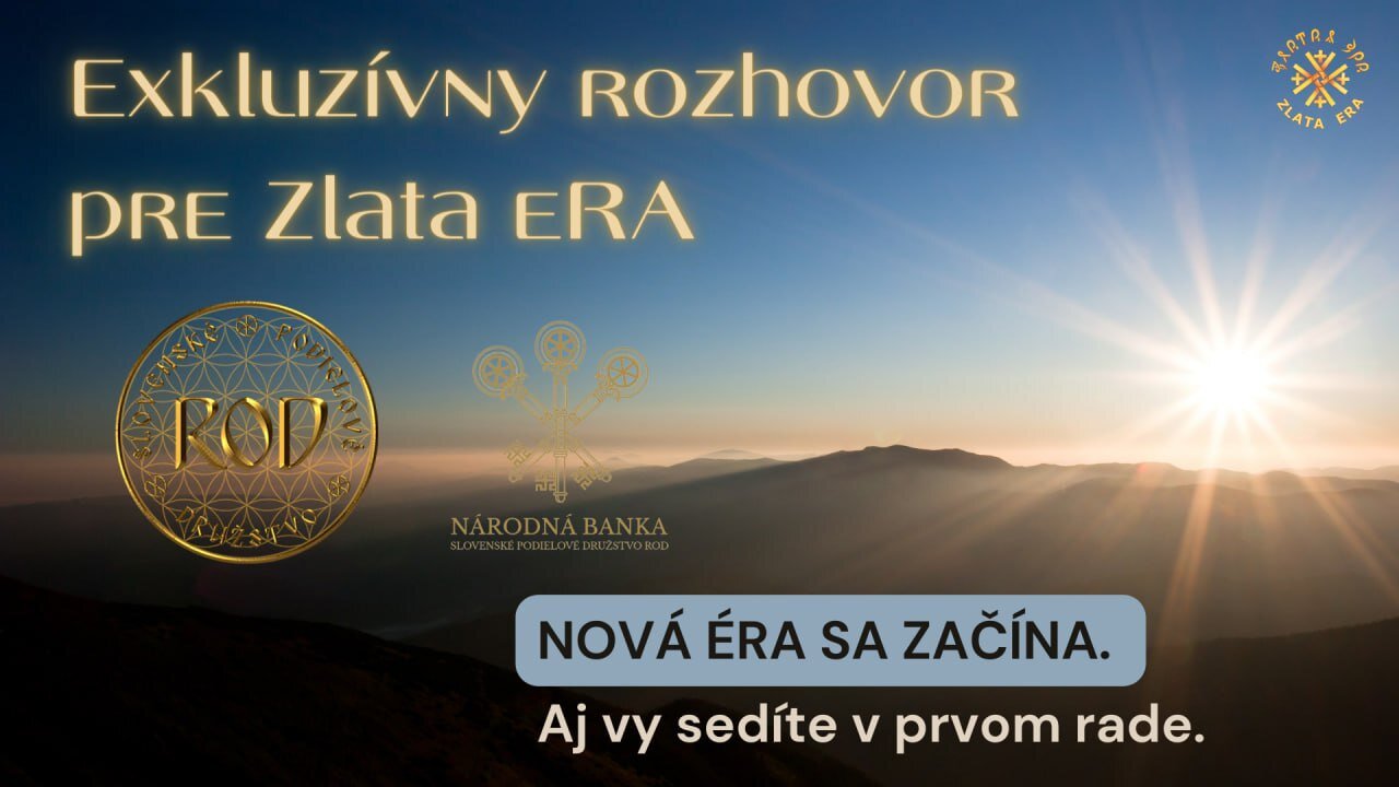 Exkluzívny rozhovor pre Zlata eRA. NOVÁ ÉRA SA ZAČÍNA. Aj vy sedíte v prvom rade. (MAREC 2023)