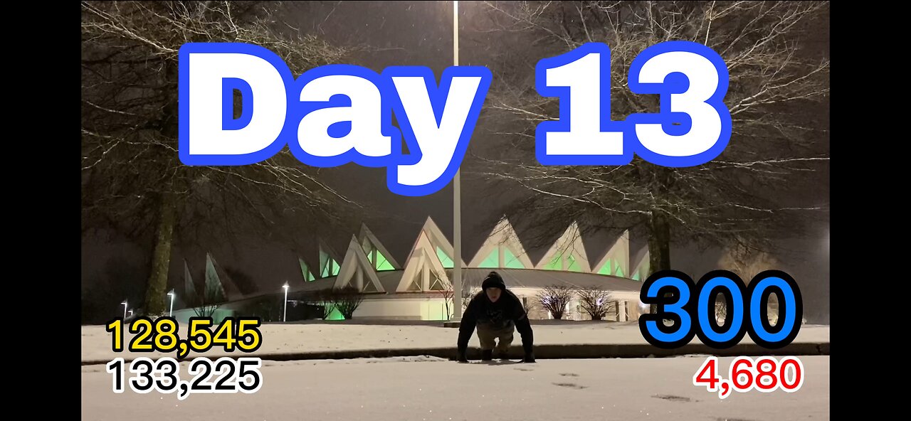 January 13th. 133,225 Push Ups