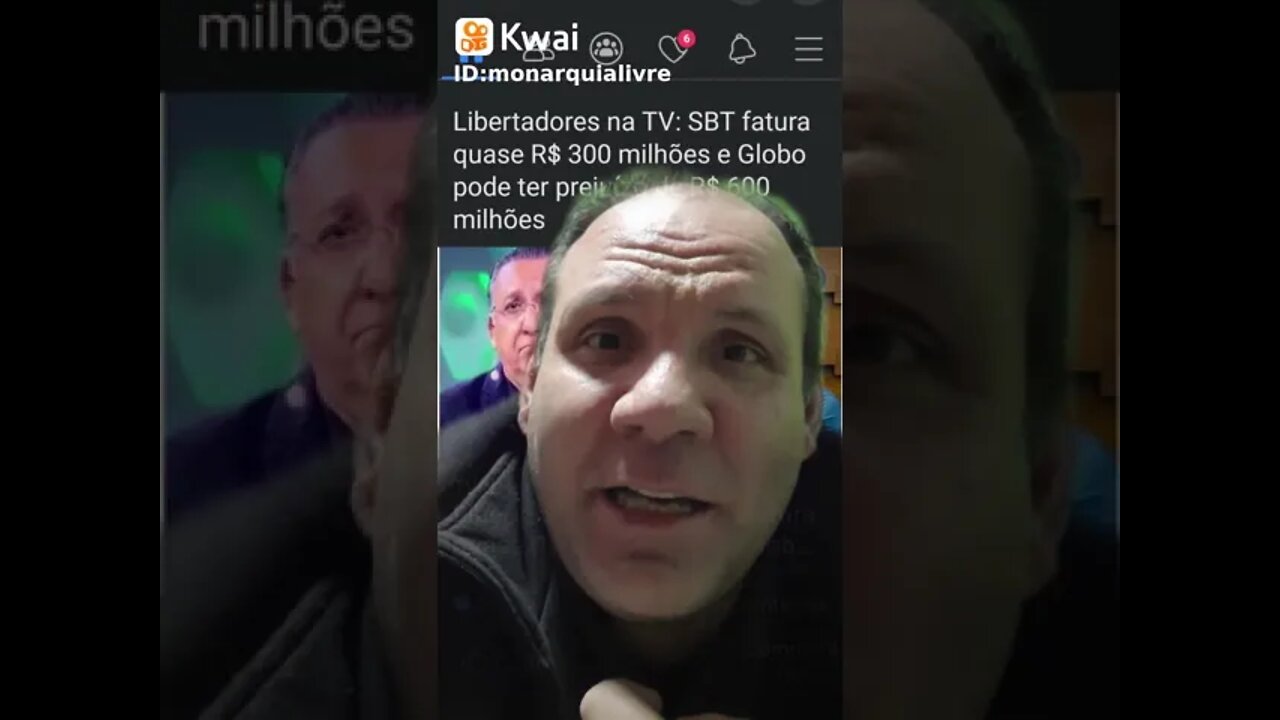 Monarquia Livre: Globo pode tomar prejuízo de 600 milhões e SBT lucrar 300 milhões com libertadores