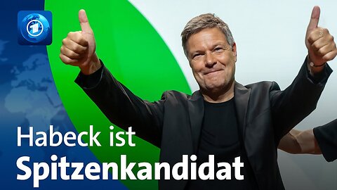 Grüne wählen Habeck zum Spitzenkandidaten