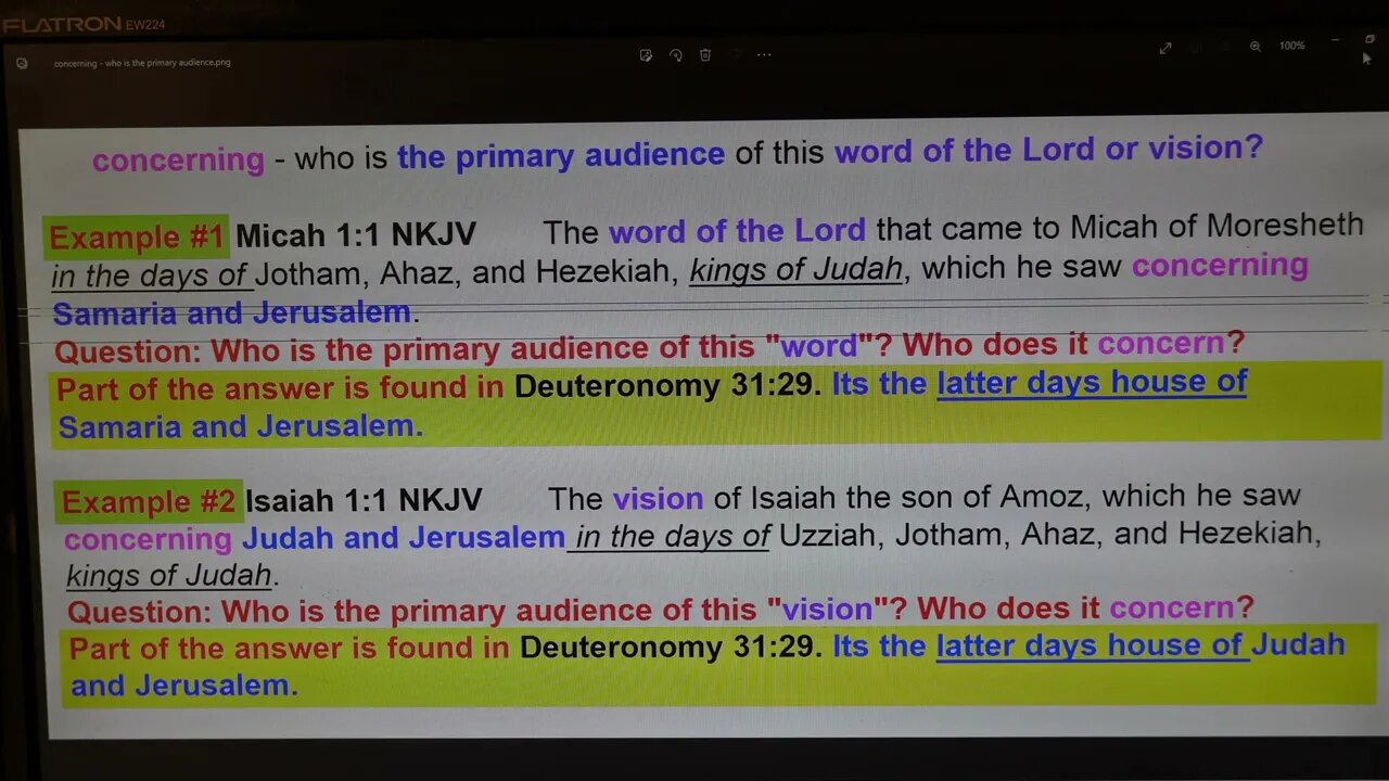 concerning - who is the primary audience