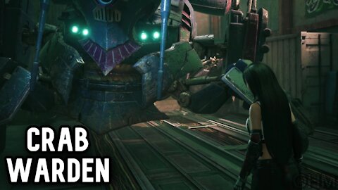 FINAL FANTASY VII: REMAKE INTERGRADE | Crab Warden Boss Fight on Normal Difficulty