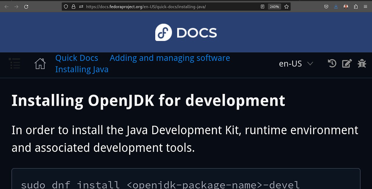 Instalar JDK Java Development Kit para Programadores - Development. Fedora, Nobara, Derivados Redhat