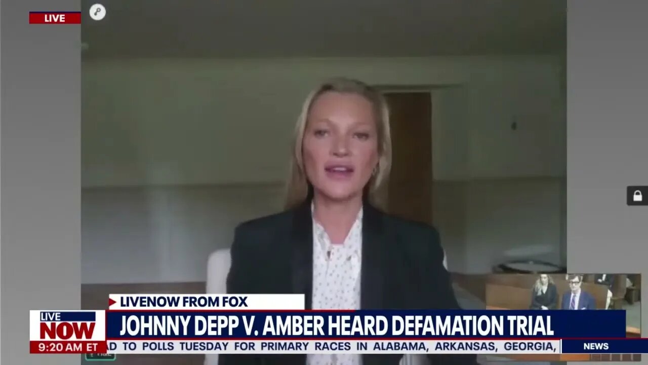Kate Moss testifies in favor of Johnny Deep: "He never pushed me down the stairs"