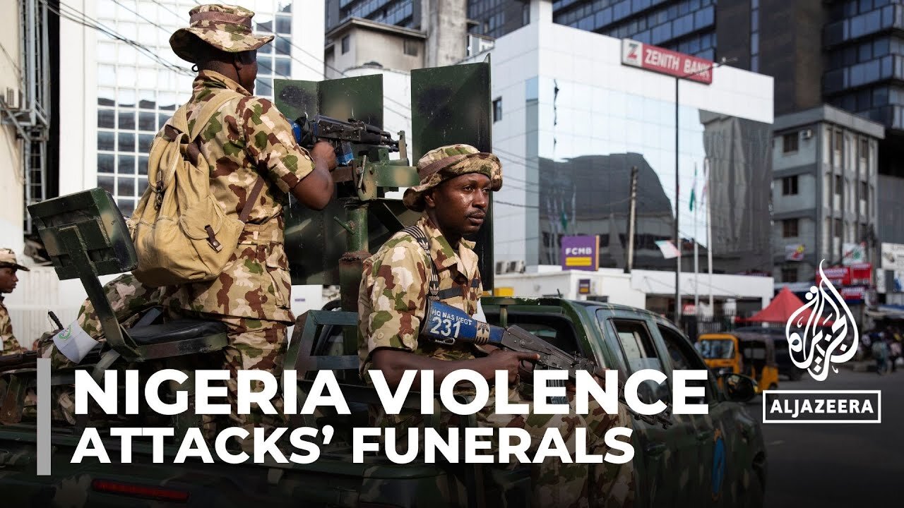 Nigeria violence: Funerals for some of the 160 killed in attacks