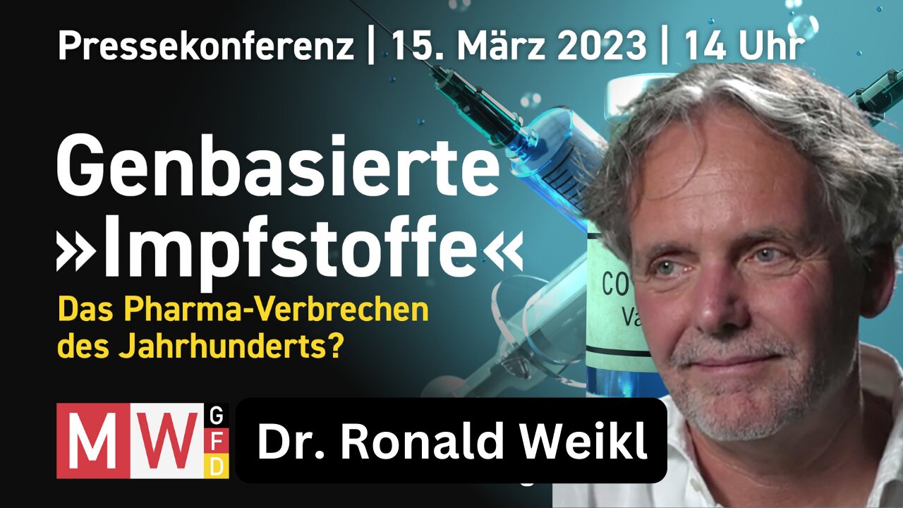 Anmoderation Dr. Ronald Weikl - MWGFD-Pressekonferenz vom 15.03.2023