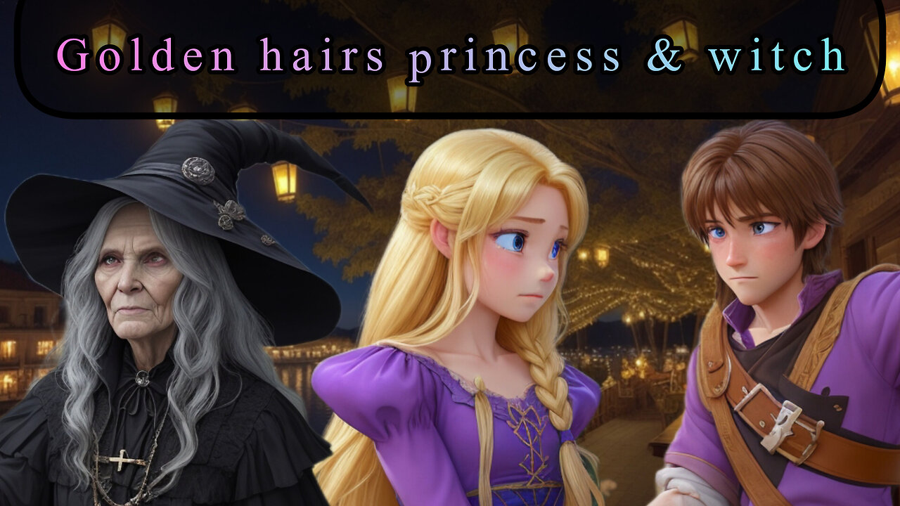 Golden Hairs princess and The witch //rupanzalstory in English