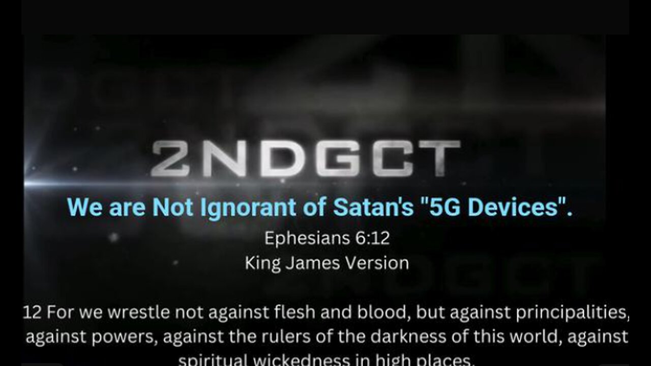 We are Not Ignorant of Satan's "5G Devices". #tech #news #warfare #war #spiritual #crisper #5g