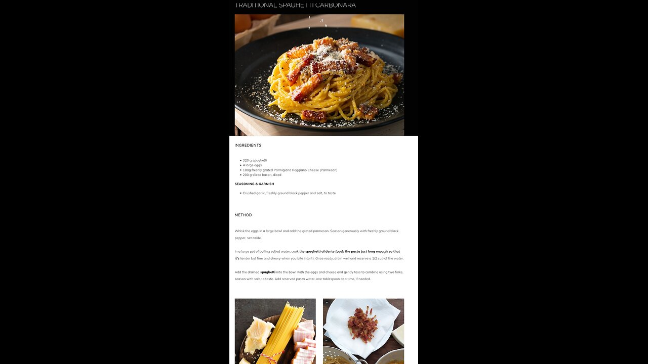 Best spaghetti carbonara recipe