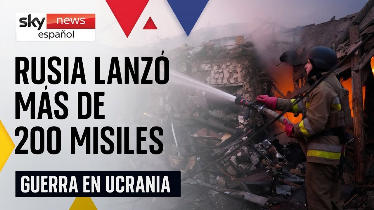 Varios muertos tras el lanzamiento de más de 200 misiles y drones de Rusia a Ucrania