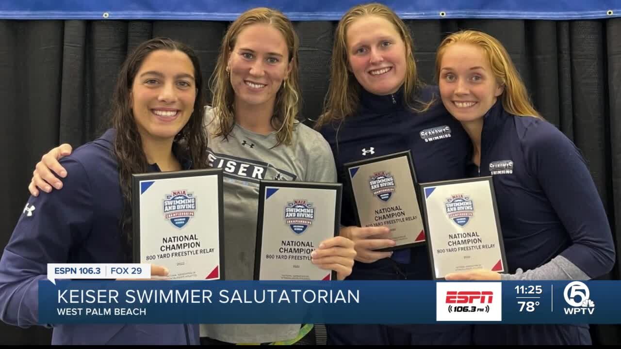 A star in and out of the pool