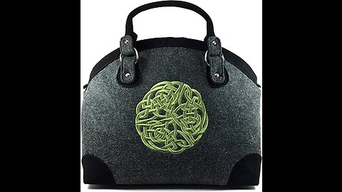 Mucros Weavers Celtic Weave Wool & PU Leather Tote Handbag
