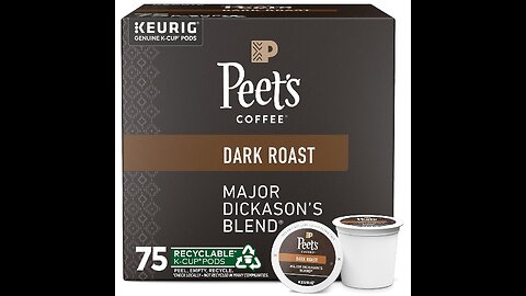 Peet's Coffee, Dark Roast K-Cup Pods for Keurig Brewers