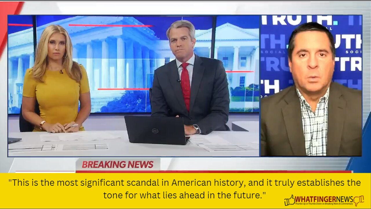 This is the most significant scandal in American history, and it truly establishes the tone