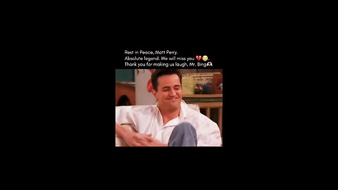 R.I.P😑⚰️ Matthew Perry | FRIENDS