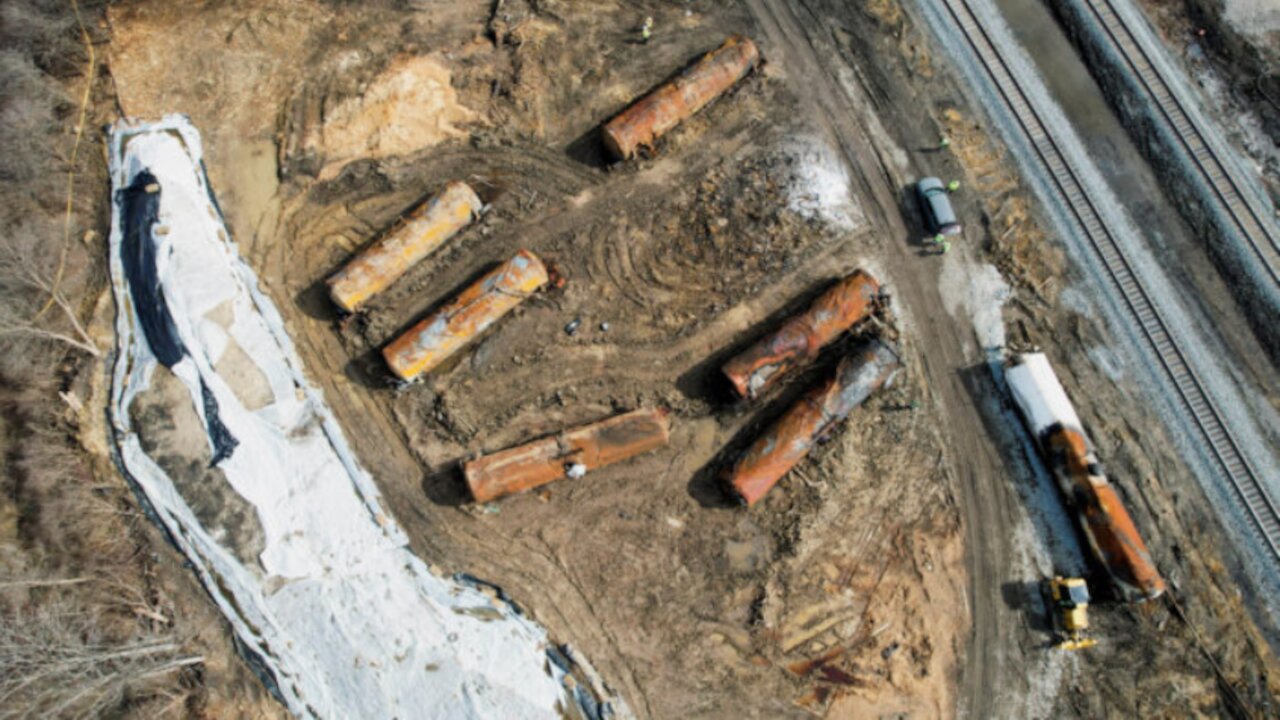 Truck Carrying 40,000 Pounds of Contaminated Soil From East Palestine, Ohio Crashes 04-10-23