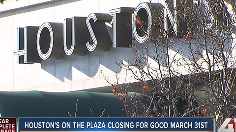 Houston’s on Country Club Plaza closing in March