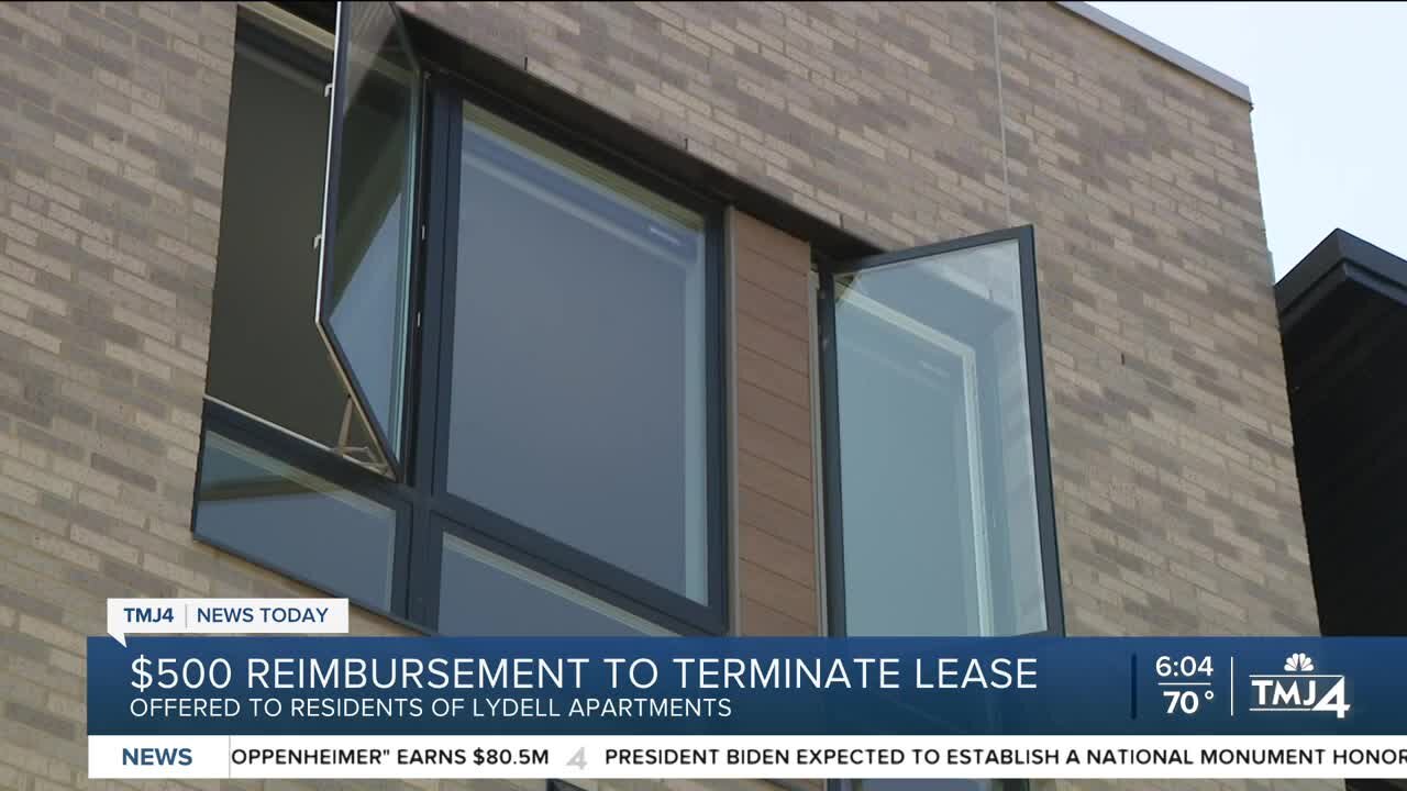 $500 reimbursement for Lydell Apt. residents