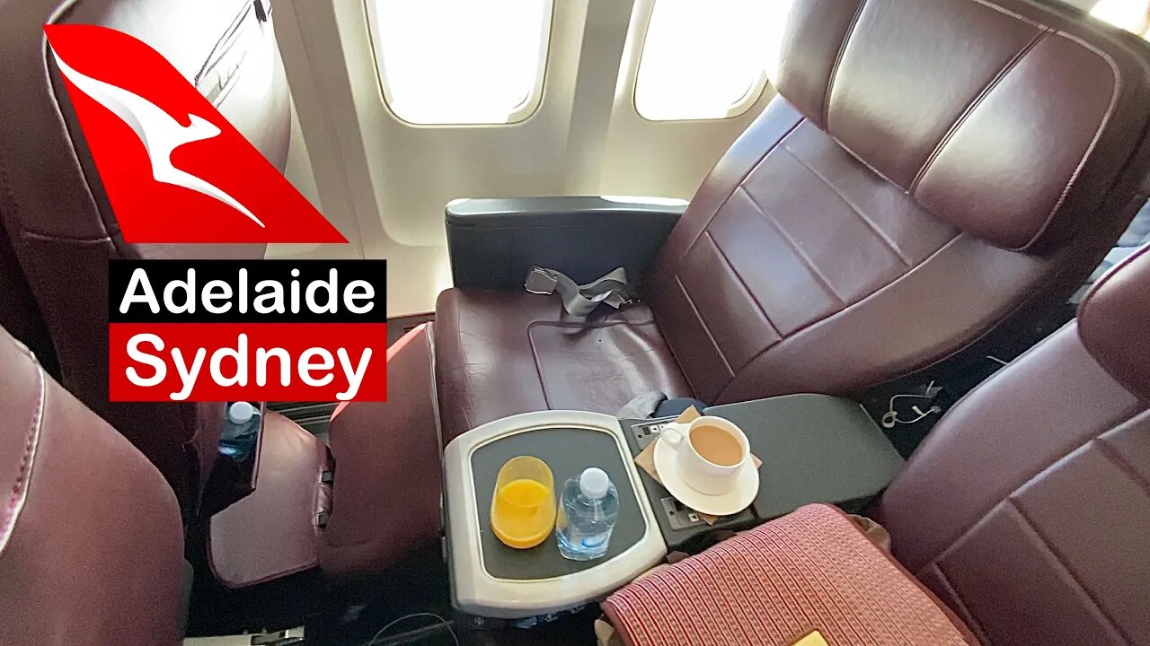 QANTAS Domestic BUSINESS Class: QF736 Adelaide to Sydney