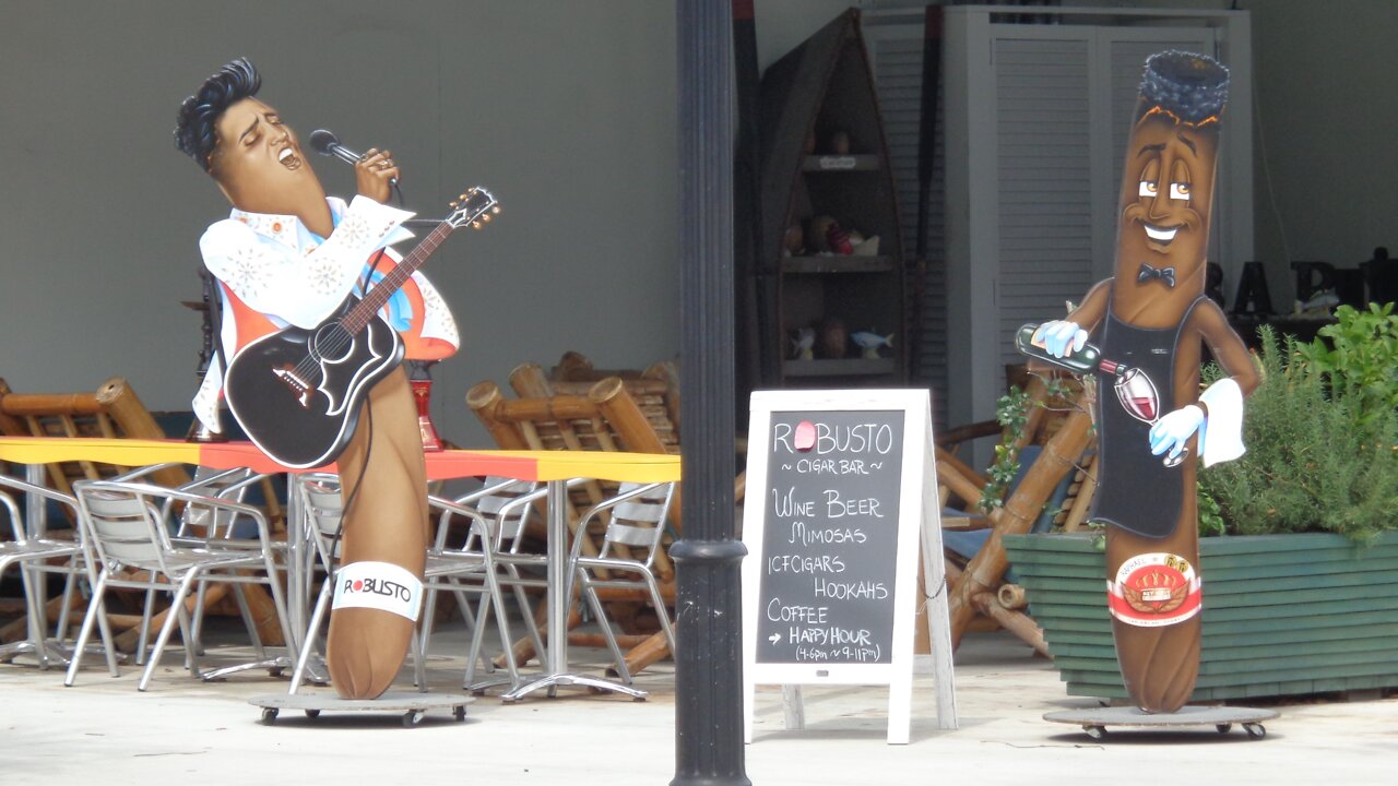 Lunch at Caroline's Café and a walk down upper Duval Street Key West Florida