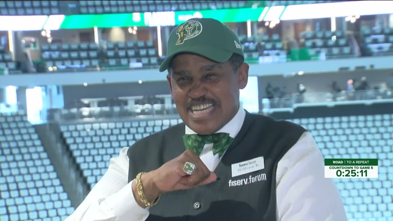 Fiserv Forum usher brings his A-game to Bucks games