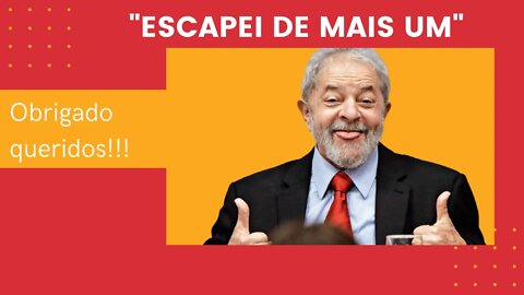 A justiça libera Lula de mais um processo, "esse já é 12ª processo arquivado"