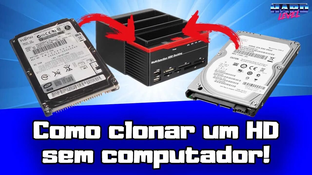 Como clonar um HD sem computador! Qualquer tipo de partição e dados! Até HD De PS2!